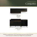 Ver imagem 7 de Cozinha Modulada Compacta para Forno/Cooktop com Pia 190cm Florença Multimóveis MCR2450 Preto