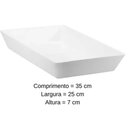 Ver imagem 5 de Travessa Melamina Branca 4l Profissional Servir Buffet Haus Concept Saladas Massas