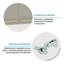 Ver imagem 5 de Armário Aéreo 80cm 2 Portas com Vidro Canelado Isis Luciane Móveis