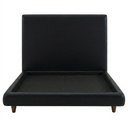 Ver imagem 6 de Cama Casal Pés Madeira Nami com Cabeceira Parise Corano Preto - Nexta Casa
