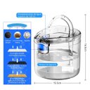 Ver mais imagens de Bebedouro Fonte de Agua Gato Cao Cachorro Pet Reservatorio 2 Litros Usb Animal de Estimaçao Nivel de