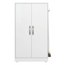 Ver imagem 5 de Armário Multiuso para Áreas Externas Porta Produtos de Limpeza e Vassouras:branco