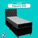 Ver imagem 4 de Kit Cabeceira + Cama Box Bau + Colchão Solteiro D33 Iso100 Ortobom