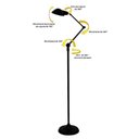 Ver imagem 3 de Luminária Coluna Ilutec Articulada Cupula de Alumínio Ref.182 - Preto