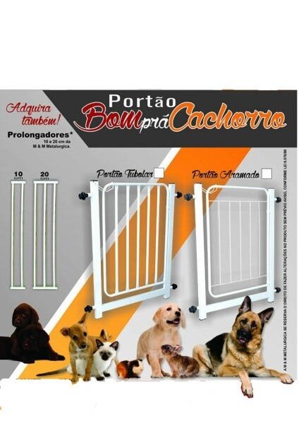 Grade De Proteção Pet Cães Para Portas Portão até 83cm. - 3