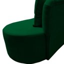 Ver mais imagens de Sofá 3 Lugares Orgânico Curvo Madrid 180cm Bouclé Verde