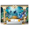 Papel De Parede Animais Golfinho Peixes 3D Anm263 3M² - 1