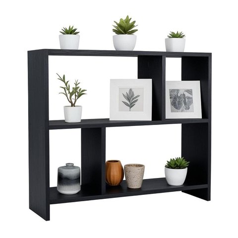 Rack Nicho Aparador para Sala Quarto Escritório Cozinha Hall 20x60x70 - Preto Tx