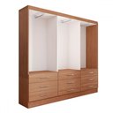 Ver imagem 7 de Guarda-roupa Casal Madri 6 Portas 9 Gavetas Cinamomo - Panorama Móveis