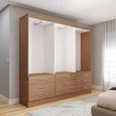 Ver imagem 6 de Guarda-roupa Casal Madri 6 Portas 9 Gavetas Cinamomo - Panorama Móveis