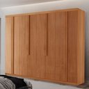 Ver imagem 3 de Guarda Roupa Casal Senna Mdf com 8 Portas 4 Gavetas Moderna Mobília