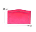 Ver imagem 3 de Cabeceira Solteiro Estofada Línea Tachas em Veludo Rosa Pink