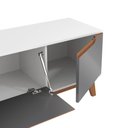 Ver imagem 6 de Rack Kappesberg 3 Portas Branco/chumbo 180cm