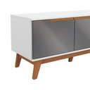 Ver imagem 5 de Rack Kappesberg 3 Portas Branco/chumbo 180cm