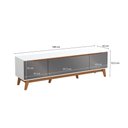 Ver imagem 3 de Rack Kappesberg 3 Portas Branco/chumbo 180cm