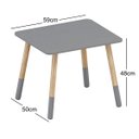 Ver imagem 3 de Conjunto Mesa Infantil 2 Cadeiras Colorir - Cinza