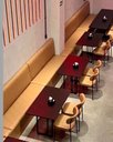 Ver imagem 4 de Sofá Banco Para Lanchonete Madeira 1,20m Sintético Marrom Restaurantes Bares Pizzaria