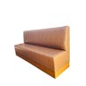 Sofá Banco Para Lanchonete Madeira 1,20m Sintético Marrom Restaurantes Bares Pizzaria - 1