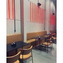 Ver imagem 2 de Sofá Banco Para Lanchonete Madeira 1,20m Sintético Marrom Restaurantes Bares Pizzaria