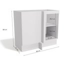 Ver imagem 2 de Balcão de Canto Reto Cozinha Maxxi Kappesberg G748 Branco