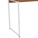 Ver imagem 4 de Mesa de Escritório Escrivaninha Vintage Aço Industrial 136cm Canela/branco