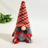 Gnomo Cinza E Vermelho Boneco De Natal 16x7x6cm Lacinho - 2