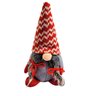 Gnomo Cinza E Vermelho Boneco De Natal 16x7x6cm Lacinho - 1