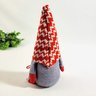 Gnomo Cinza E Vermelho Boneco De Natal 16x7x6cm Lacinho - 4