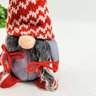 Gnomo Cinza E Vermelho Boneco De Natal 16x7x6cm Lacinho - 3