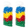 Kit Infantil Piscina de Bolinhas 1,50m Quadrada + 1000 Unidades Bolinhas Coloridas - 2