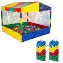 Ver imagem 1 de Kit Infantil Piscina de Bolinhas 1,50m Quadrada + 1000 Unidades Bolinhas Coloridas