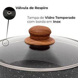 Conjunto de Panelas Viena Cinza 5 Peças Revestimento Cerâmica 4,5mm - Casambiente AL161 - 3