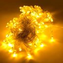 Ver imagem 4 de Pisca Cordão 100 Lâmpadas Led Amarelo Fio Branco de 220v 10m