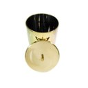 Ver imagem 2 de Lixeira Dourada Em Aço Inox 3L Para Escritório – By Fineza