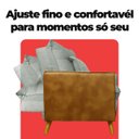 Ver mais imagens de 2 Poltrona Reclinável Londres Corino Nozes e Linho Cinza Conforto Plumante Ultramacio - Arkell