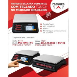 Balança Digital Ramuza Dcl 6/15/35Kg X 2/5/10G - 2