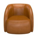 Ver imagem 3 de Poltrona Decorativa para Sala 90cm Tressê Zion M22 Sintético Caramelo - Mpozenato