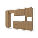 Ver imagem 4 de Cozinha Modulada Celeste Kappesberg 100% Mdf Nogueira 360cm