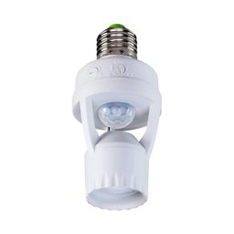 Sensor de Presença Bocal Suporte para Lâmpada Movimento 360º - 1