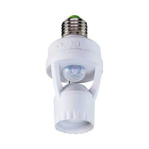 Sensor de Presença Bocal Suporte para Lâmpada Movimento 360º