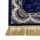 Ver imagem 5 de Tapete Persa Royal Azul Marinho 50x85cm Fio Acetinado - Decoração para Quarto e Sala