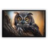 Quadro Decorativo Tela Canvas Moldura Filete Animais Coruja Ave Gg - 4