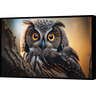 Quadro Decorativo Tela Canvas Moldura Filete Animais Coruja Ave Gg - 1