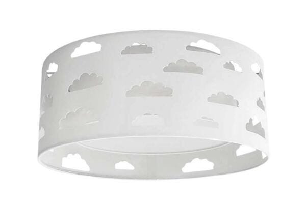 Lustre Infantil Nuvens Recorte Cinza 30X16 - 1