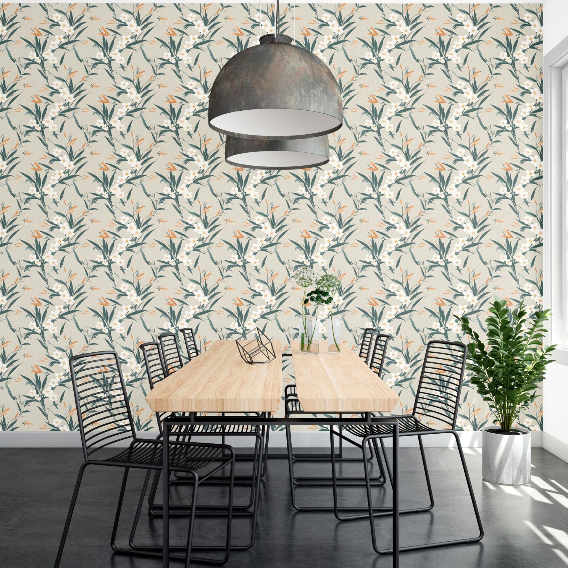 Papel de Parede Adesivo Japanese Zen Floral 8 - 1