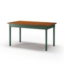 Ver imagem 2 de Conjunto Sala de Jantar com 6 Cadeiras Ripadas Madeira Maciça Mv Verde