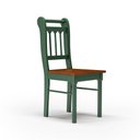 Ver imagem 4 de Conjunto Sala de Jantar com 6 Cadeiras Ripadas Madeira Maciça Mv Verde