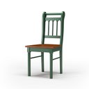 Ver imagem 3 de Conjunto Sala de Jantar com 6 Cadeiras Ripadas Madeira Maciça Mv Verde