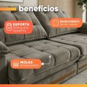 Ver imagem 5 de Sofá Retrátil Reclinável 5 Lugares 2,90m Bahamas Cappuccino