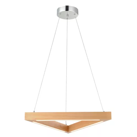 Pendente Led Avant Kavas Tri. Mad. 18w Biv. 3000k Am
